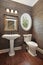 Powder room in luxury home