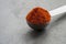 Powdered pimienta roja red pepper pile