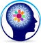 Power brain floral logo