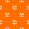 Power bump pattern vector orange