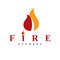 The power of burning fire, nature element vector logo for use in petrol and gas .