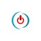power button icon. Logo element illustration.power button symbol design. colored collection. power button concept. Can be used in