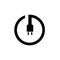 power button icon. Logo element illustration.power button symbol design. colored collection. power button concept. Can be used in