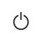 Power button. On, off Icon in trendy flat style. Shutdown symbol for your web site design, logo, app, UI. Stock Vector