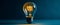 power creative concept yellow energy background solution idea light bulb blue. Generative AI.