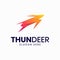 Power full deer thunder logo template