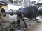 Power generator steam turbine during repair at power plant