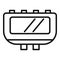 Power junction box icon outline vector. Electric switch