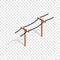 Power line isometric icon