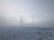 Power lines in the fog - Stromleitungen im Nebel