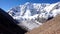 Power of nature. Avalanche in the Caucasus