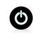 Power off, shutdown vector illustrations icon button  circle