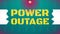 Power outage concept. Blackout illustration