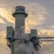 Power Plant in Utah Valley against beautiful sky