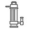 Power pump icon outline vector. Water system