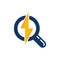 Power Search Logo Icon Design