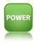 Power special soft green square button