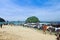 Power speed boats at beach in Krabi Thailand