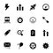 Power, Speed, Graph, Sprint, Solid Icons Pack