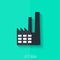 Power station icon. Flat design.