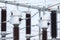 Power substation detail, high voltage isolation