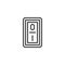 Power on switch button outline icon