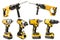 Power tool set , Cordless hammer drill with Depth Gauge , Electric Screwdriver Cordless Drill   Brushless Motor Impact Driver with