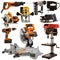 Power Tools Isolated on a White Background