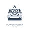power tower icon in trendy design style. power tower icon isolated on white background. power tower vector icon simple and modern