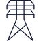 Power tower icon vector energy line supply