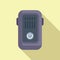 Power on tracker icon flat vector. Smart counter