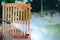 Power washing garden furniture - made of exotic wood