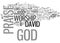 The Power Of Worship Text Background Word Cloud Concept