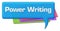Power Writing Blue Colorful Comment Symbol