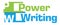 Power Writing Green Blue Abstract Stripes