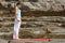 Power yoga meditation outdoor