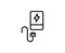 Powerbank line icon