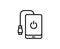 Powerbank line icon