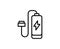 Powerbank line icon