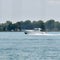 Powerboat on Detroit River