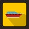 Powerboat icon, flat style