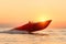 Powerboat at sunrise