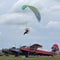 Powered paragliders above Antonov An-2