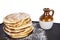 Powered sugar pancakes,flapjacjs