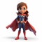 Powerful 3d Super Girl Character In Lilia Alvarado Style