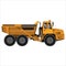 Powerful articulated dump truck