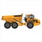 Powerful articulated dump truck