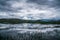 Powerful clouds above Napahai Lake