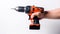 Powerful cordless drill ready for action, the perfect tool for DIY and construction projects
