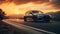 Powerful And Emotive Portraiture Of The Audi Rs6 On The Highway At Sunset